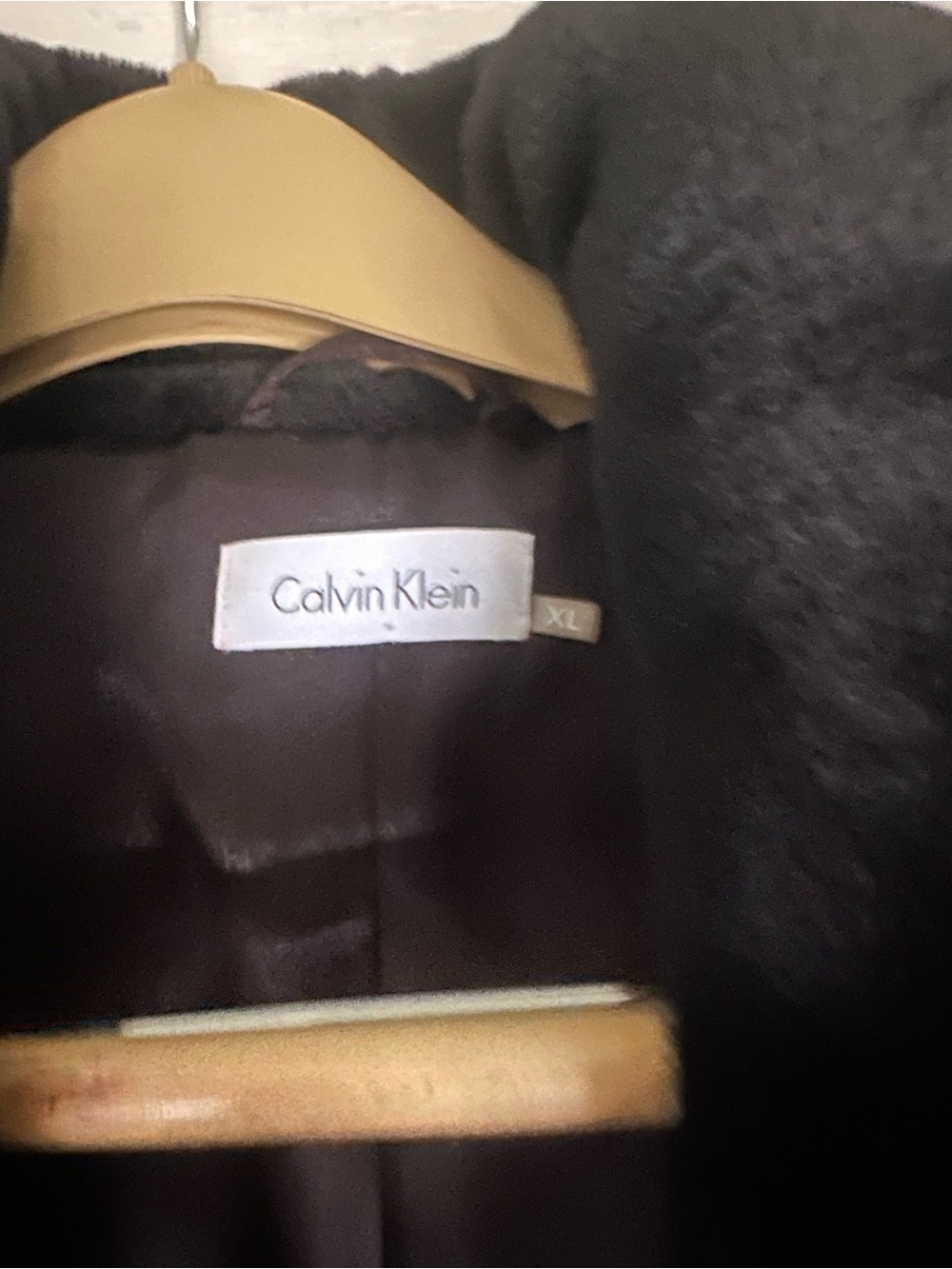 Calvin Klein Faux Fur XL Cropped Jacket - Picture 2 of 10